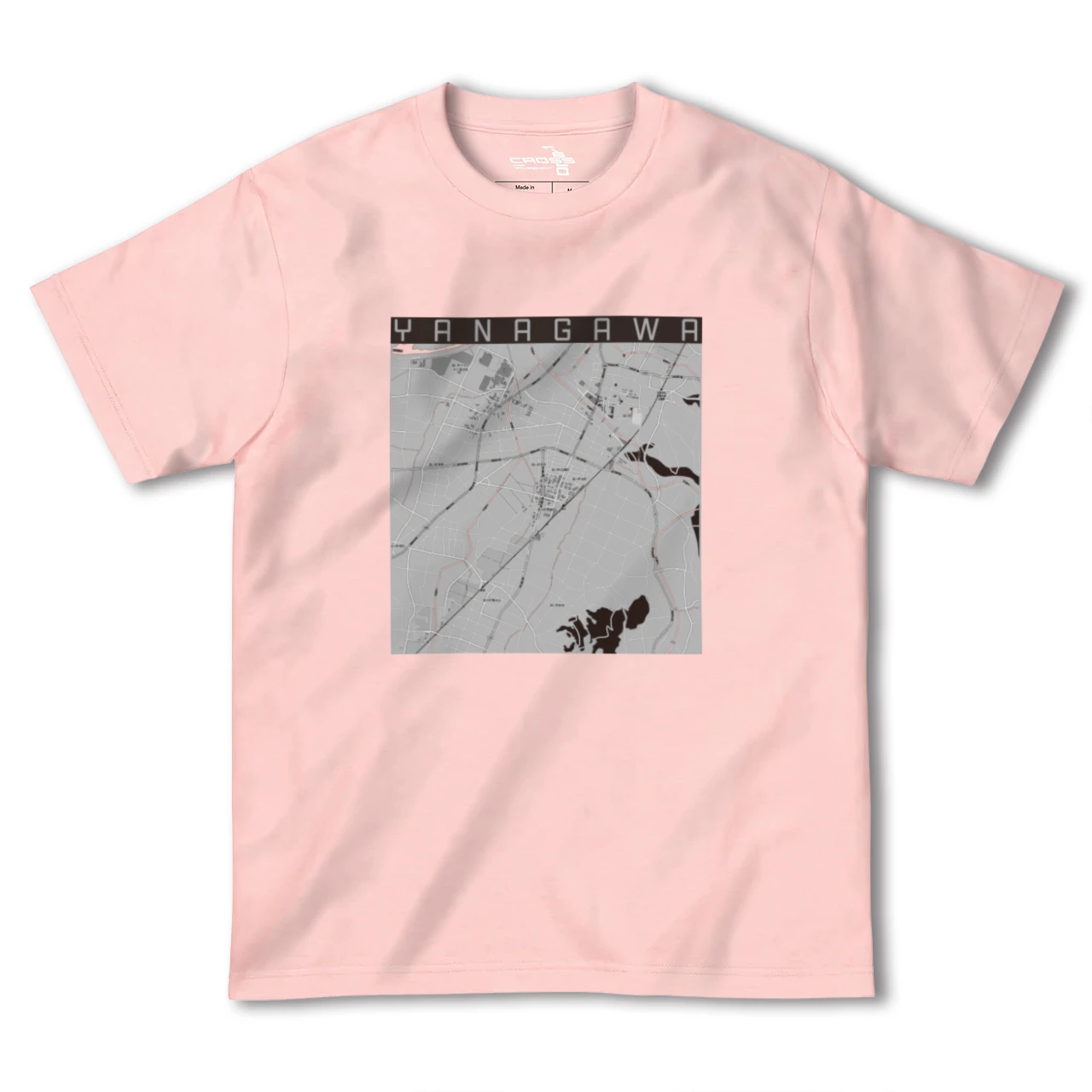 【梁川(福島県)】地図柄ヘビーウェイトTシャツ