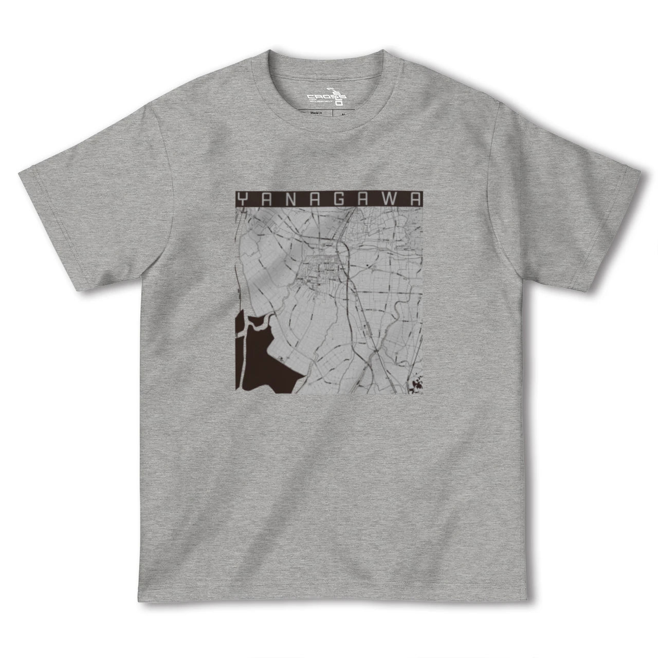 【柳川(福岡県)】地図柄ヘビーウェイトTシャツ