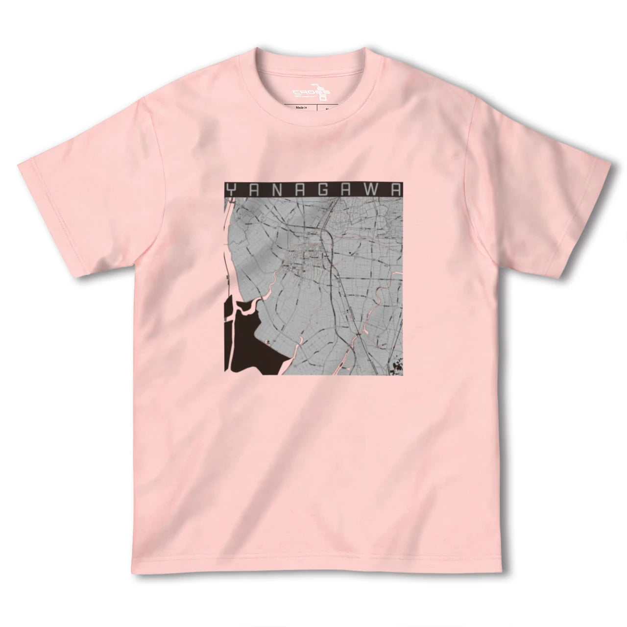 【柳川(福岡県)】地図柄ヘビーウェイトTシャツ