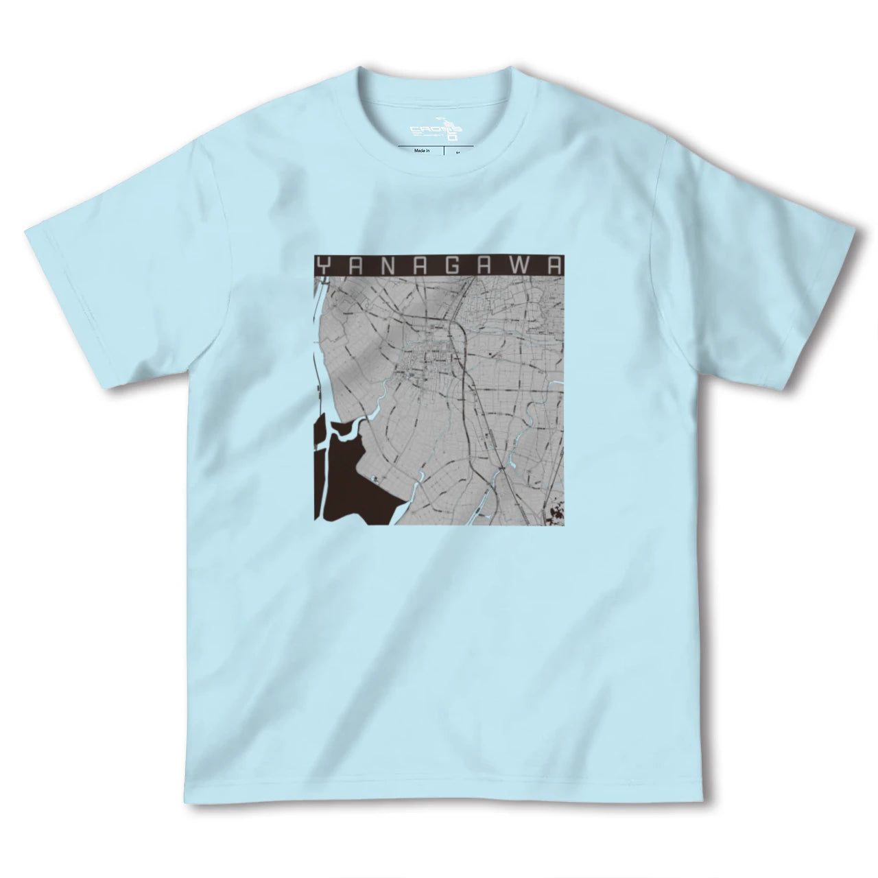 【柳川(福岡県)】地図柄ヘビーウェイトTシャツ