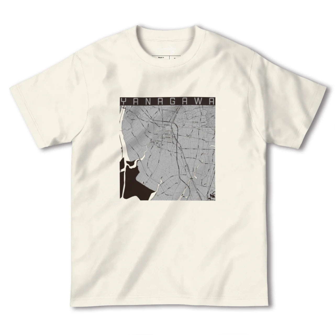 【柳川(福岡県)】地図柄ヘビーウェイトTシャツ