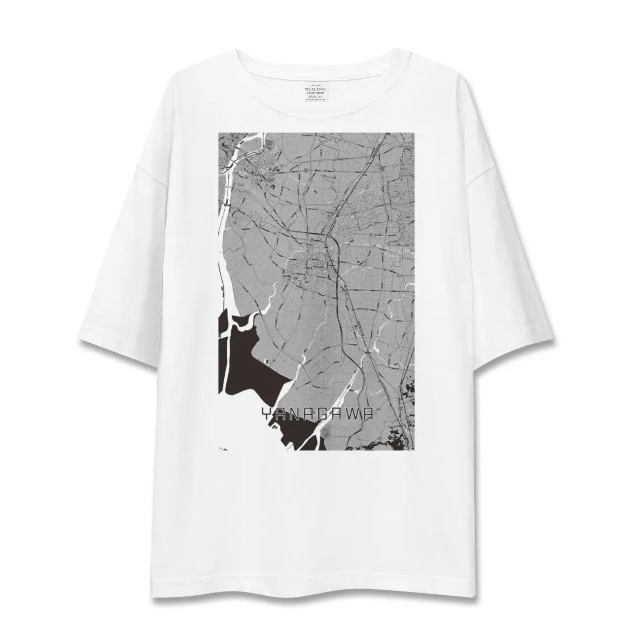 【柳川(福岡県)】地図柄ビッグシルエットTシャツ