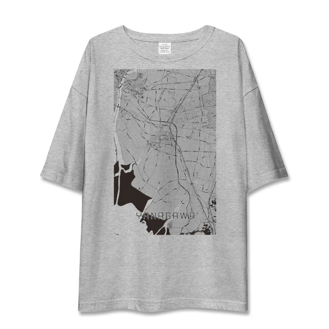 【柳川(福岡県)】地図柄ビッグシルエットTシャツ