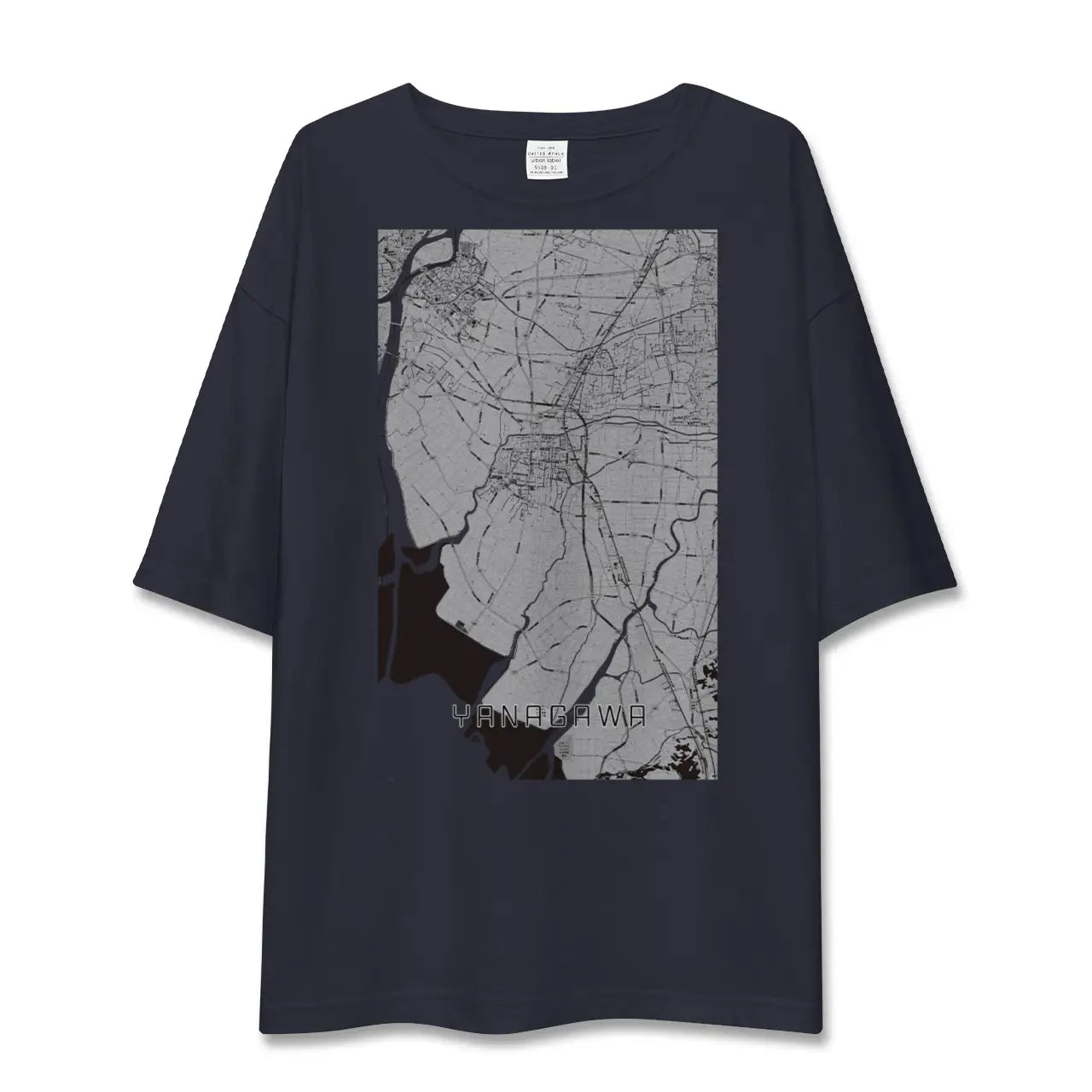 【柳川(福岡県)】地図柄ビッグシルエットTシャツ
