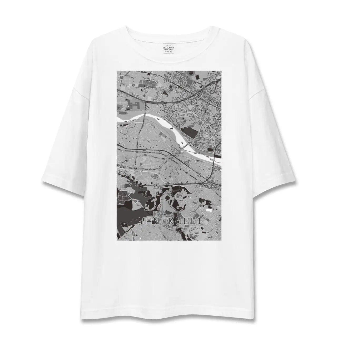 【矢野口(東京都)】地図柄ビッグシルエットTシャツ