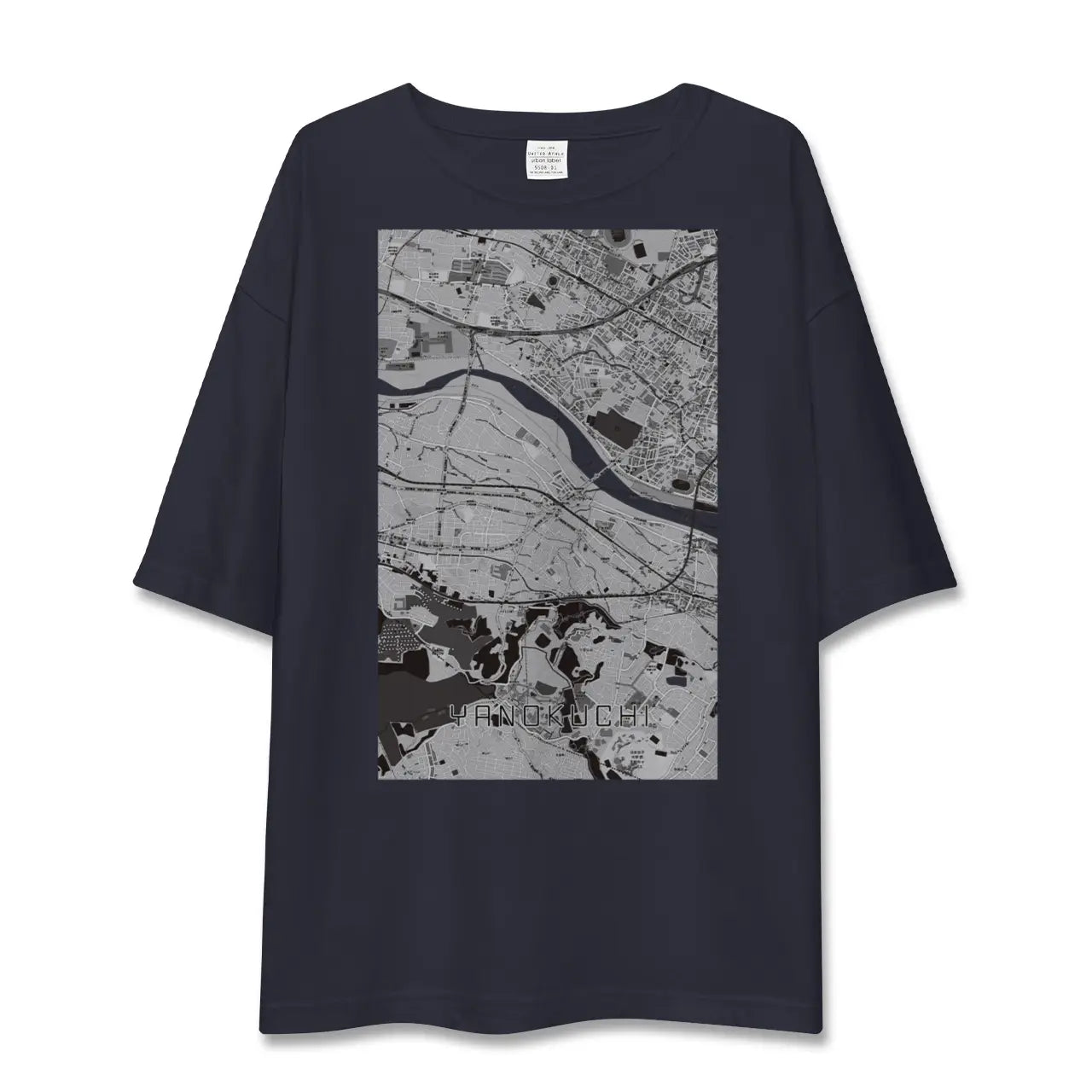 【矢野口(東京都)】地図柄ビッグシルエットTシャツ