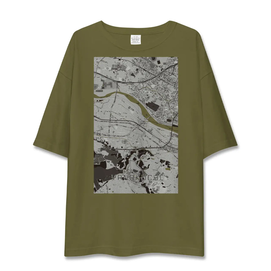 【矢野口(東京都)】地図柄ビッグシルエットTシャツ