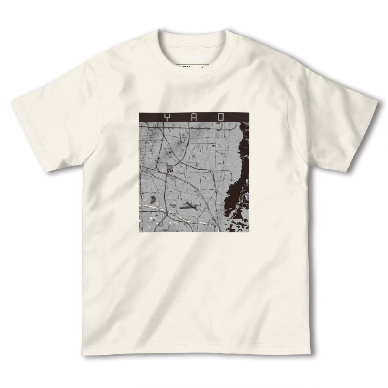 【八尾(大阪府)】地図柄ヘビーウェイトTシャツ