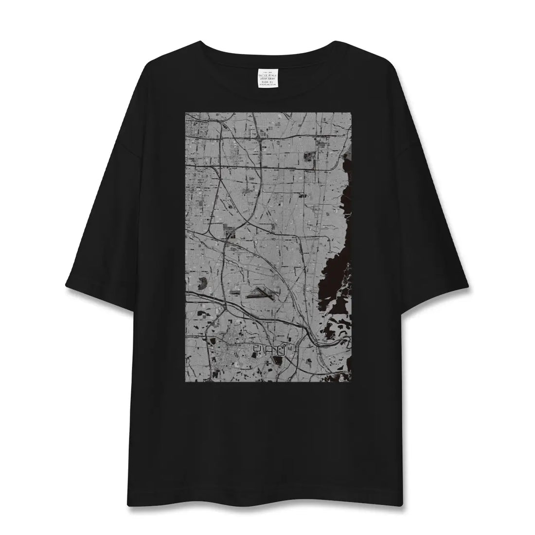 【八尾(大阪府)】地図柄ビッグシルエットTシャツ