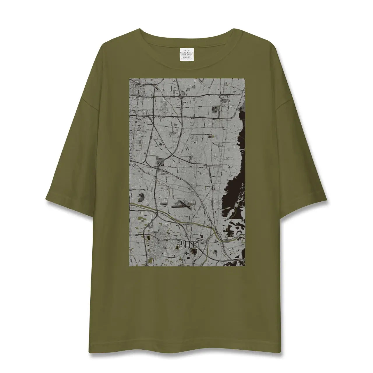 【八尾(大阪府)】地図柄ビッグシルエットTシャツ