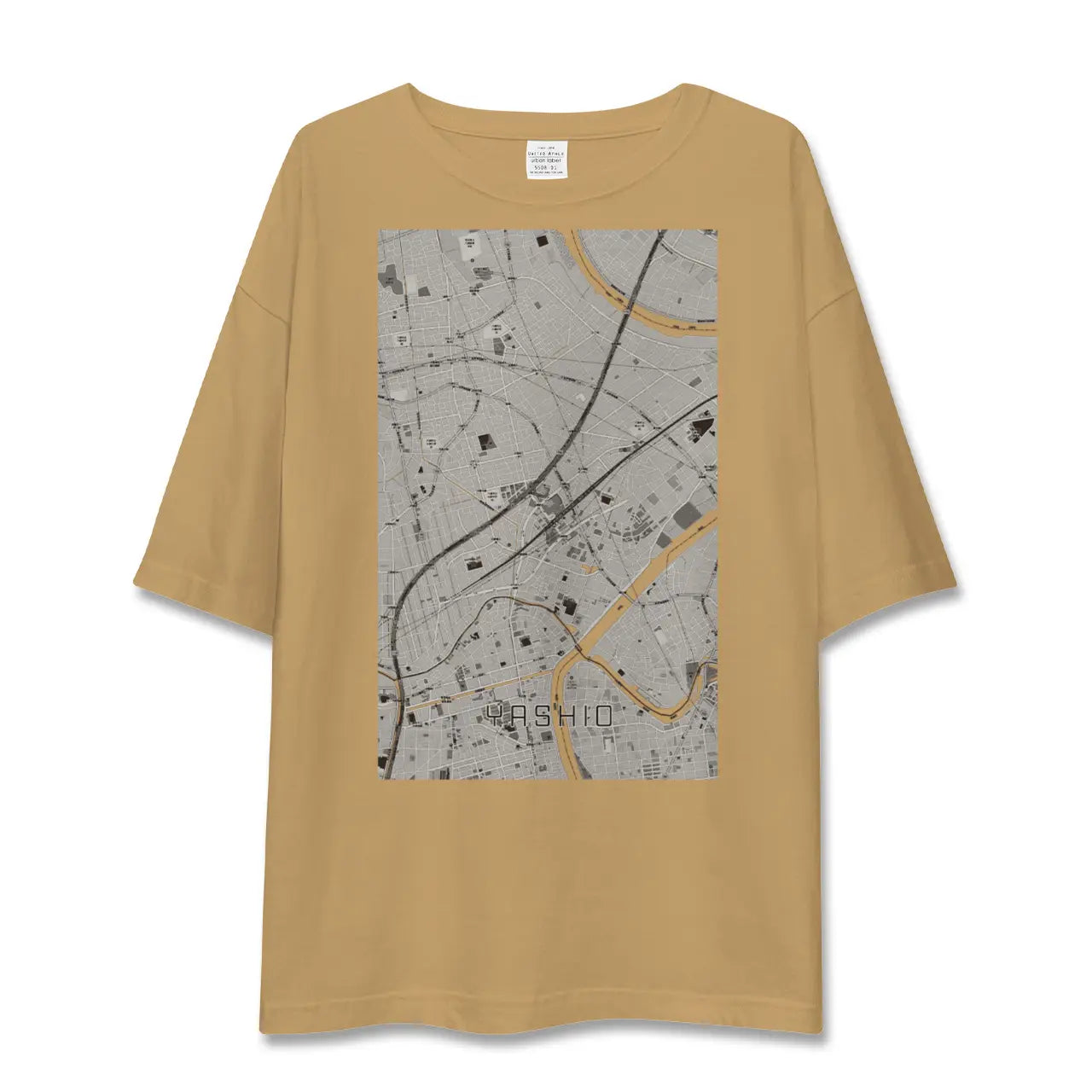 【八潮(埼玉県)】地図柄ビッグシルエットTシャツ