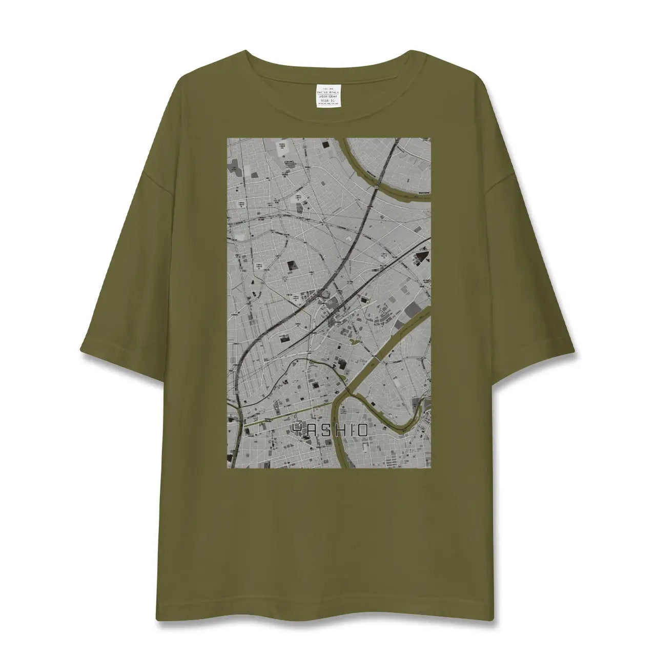 【八潮(埼玉県)】地図柄ビッグシルエットTシャツ