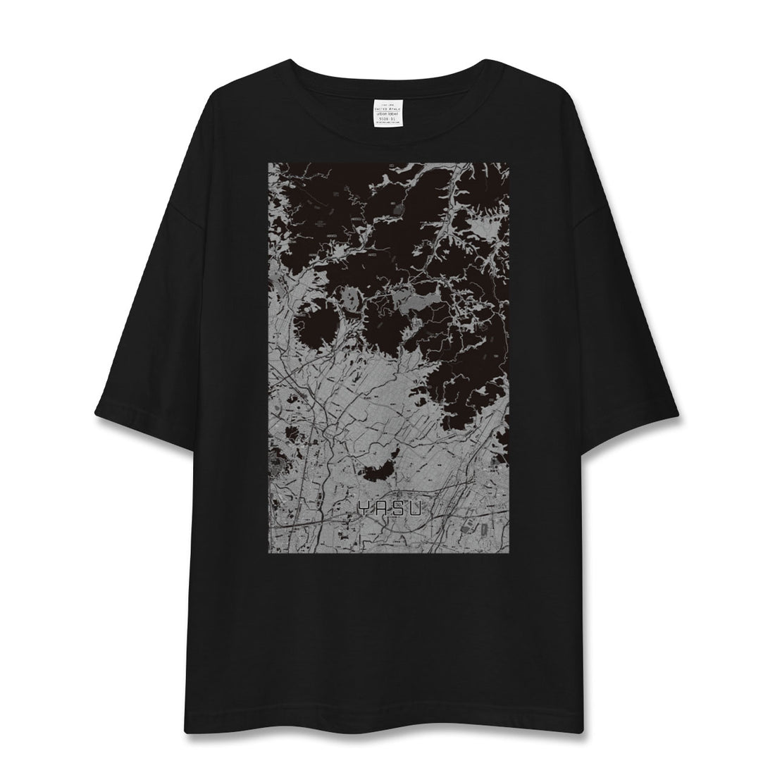 【夜須(福岡県)】地図柄ビッグシルエットTシャツ