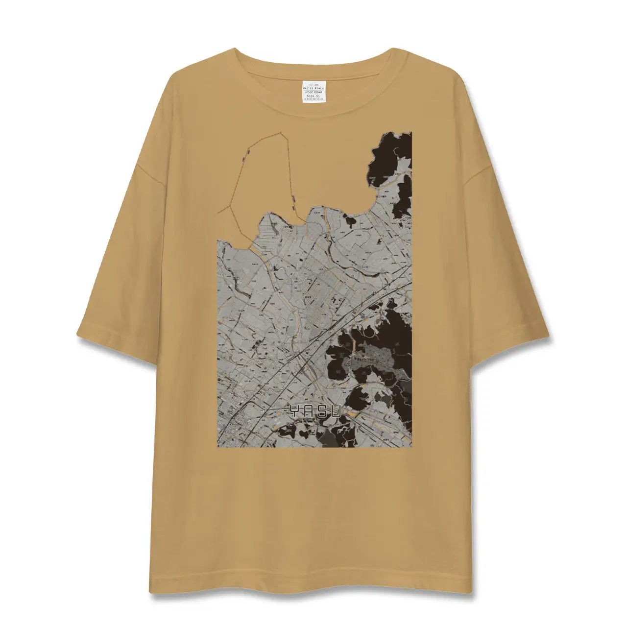【野洲(滋賀県)】地図柄ビッグシルエットTシャツ