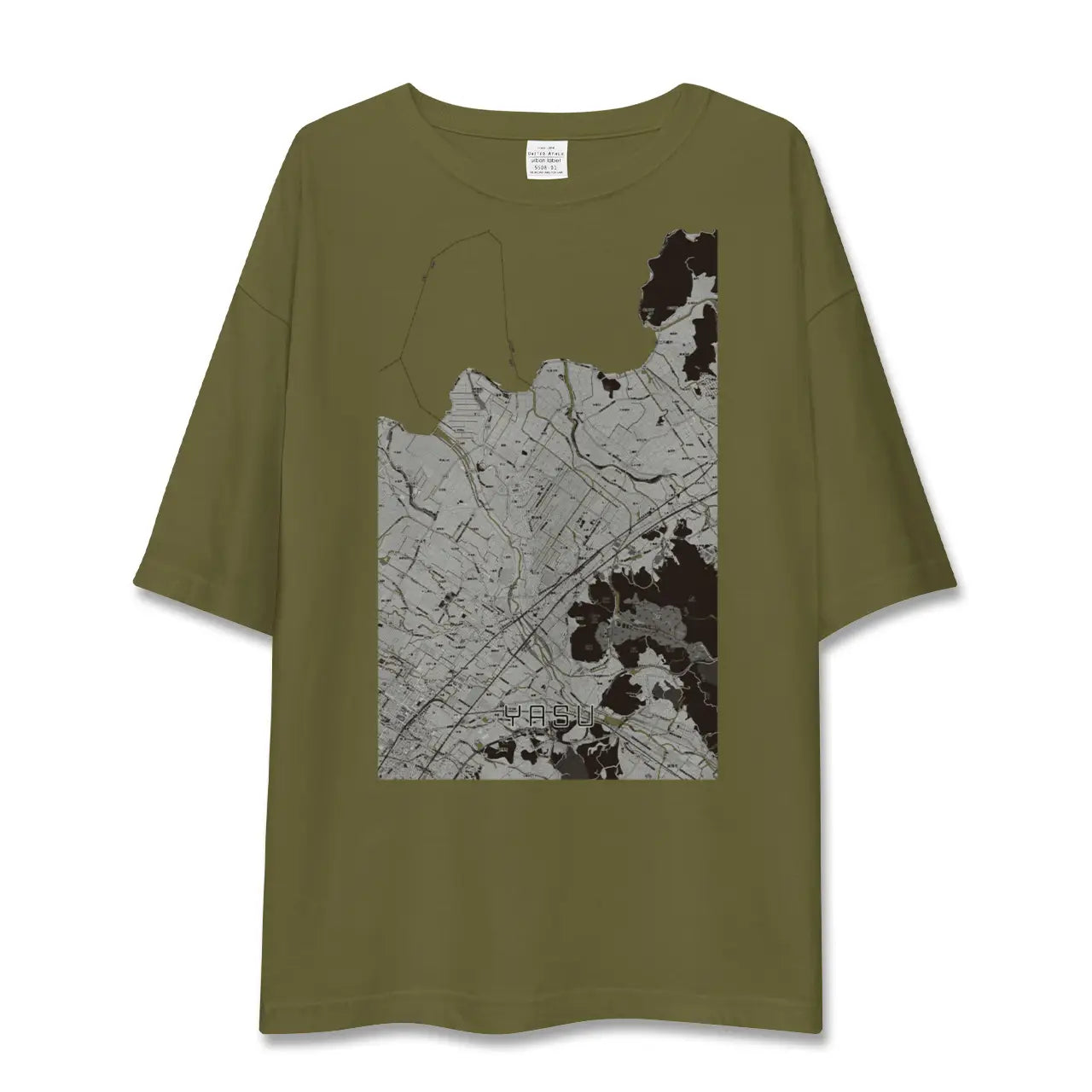 【野洲(滋賀県)】地図柄ビッグシルエットTシャツ