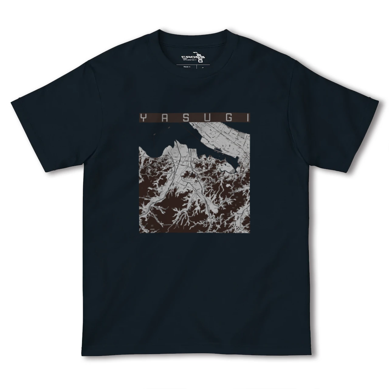 【安来(島根県)】地図柄ヘビーウェイトTシャツ