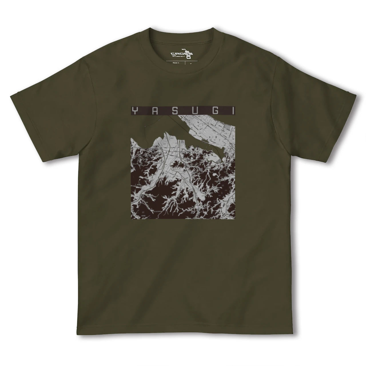 【安来(島根県)】地図柄ヘビーウェイトTシャツ