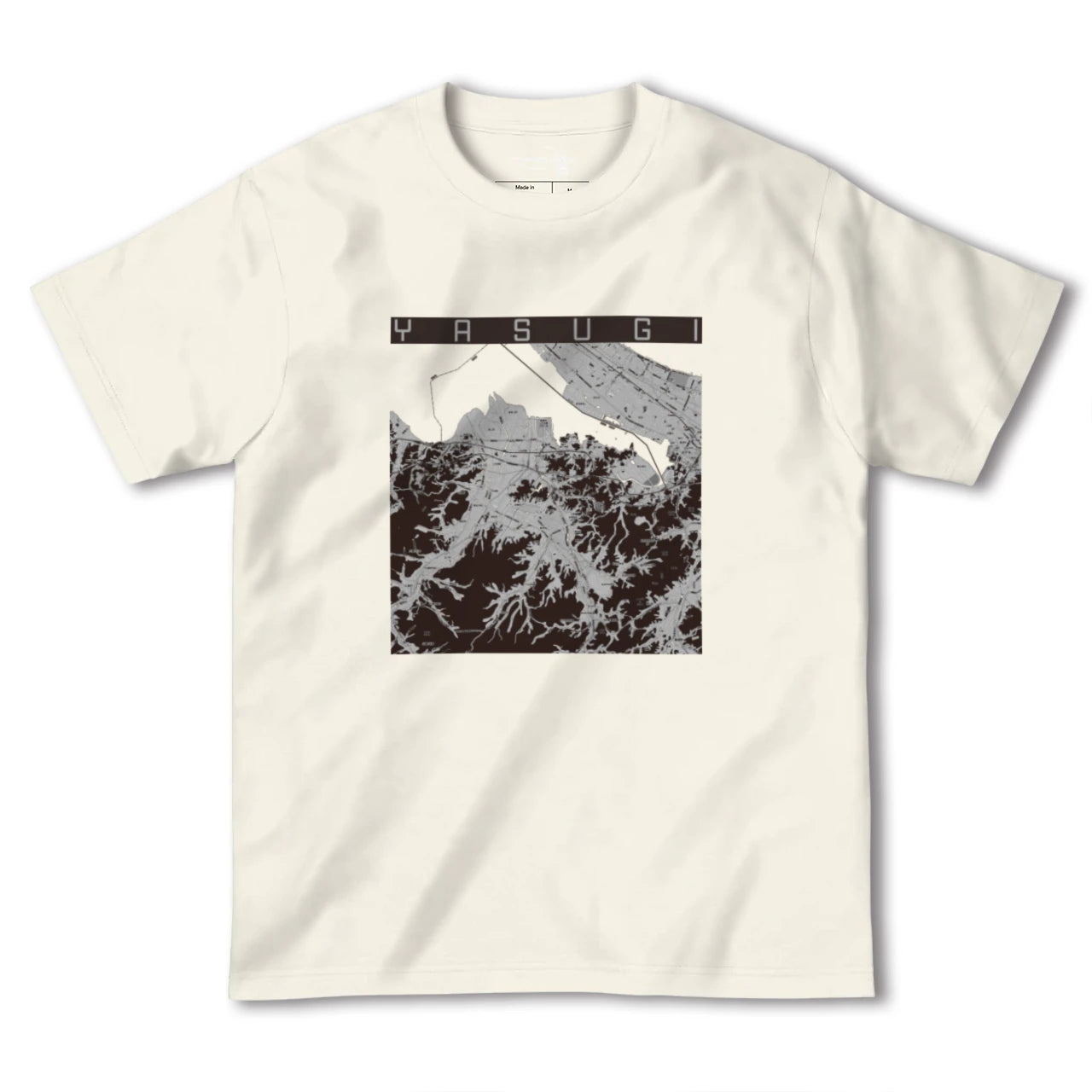 【安来(島根県)】地図柄ヘビーウェイトTシャツ