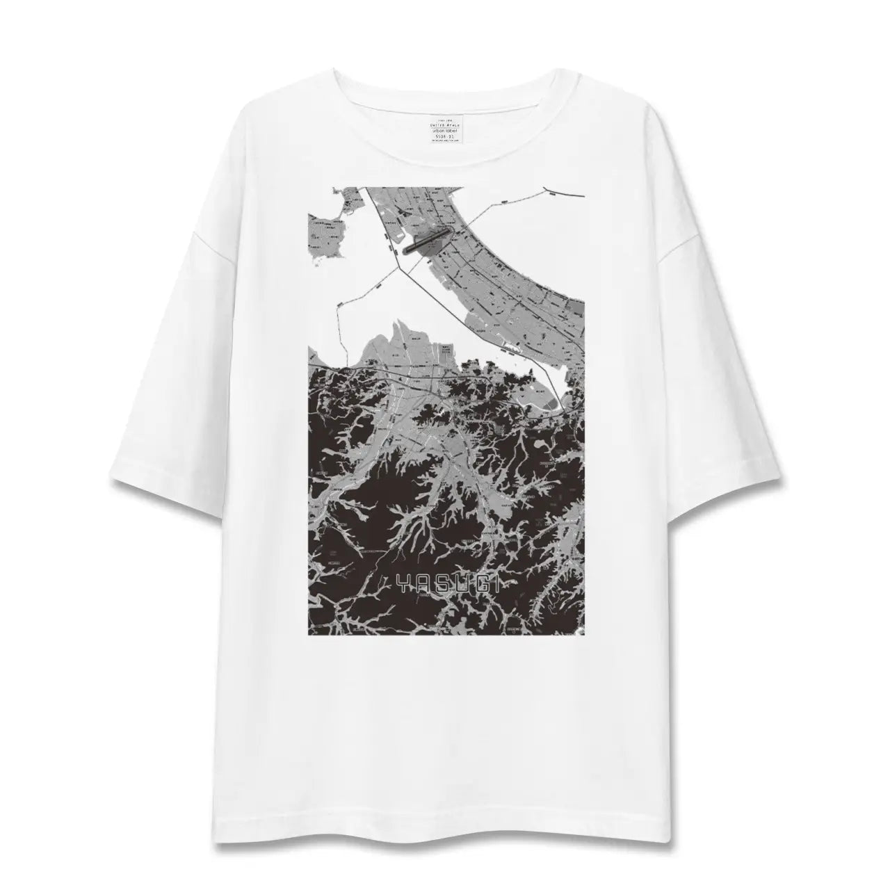 【安来(島根県)】地図柄ビッグシルエットTシャツ