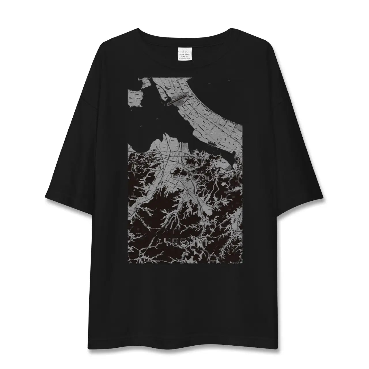 【安来(島根県)】地図柄ビッグシルエットTシャツ