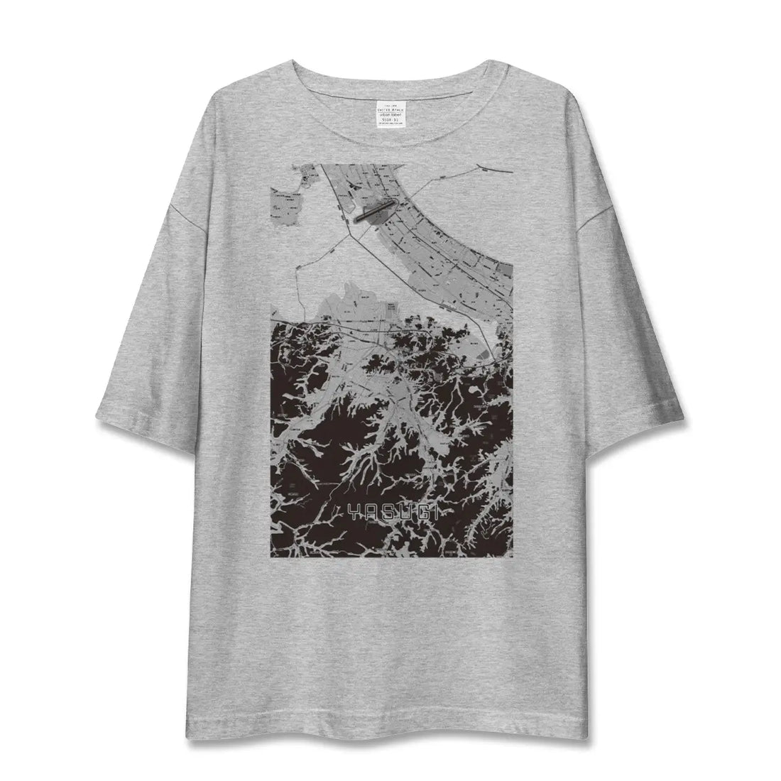 【安来(島根県)】地図柄ビッグシルエットTシャツ