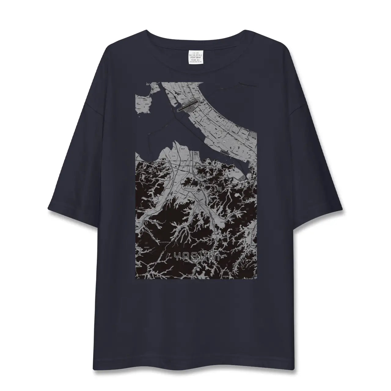 【安来(島根県)】地図柄ビッグシルエットTシャツ
