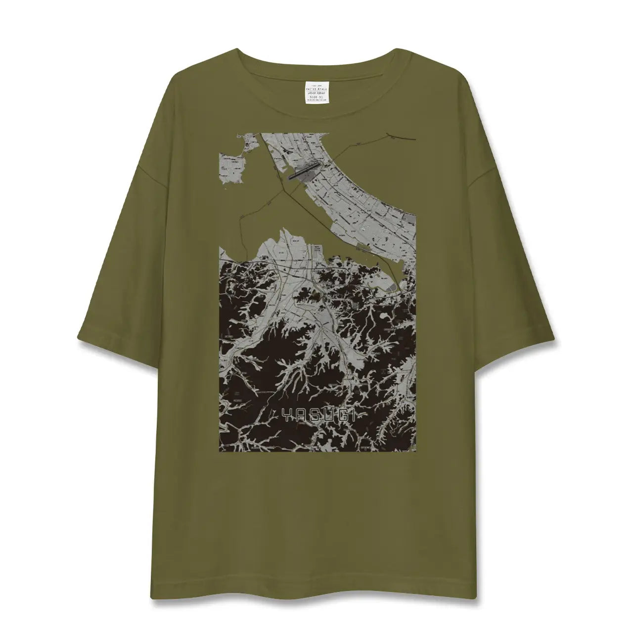 【安来(島根県)】地図柄ビッグシルエットTシャツ