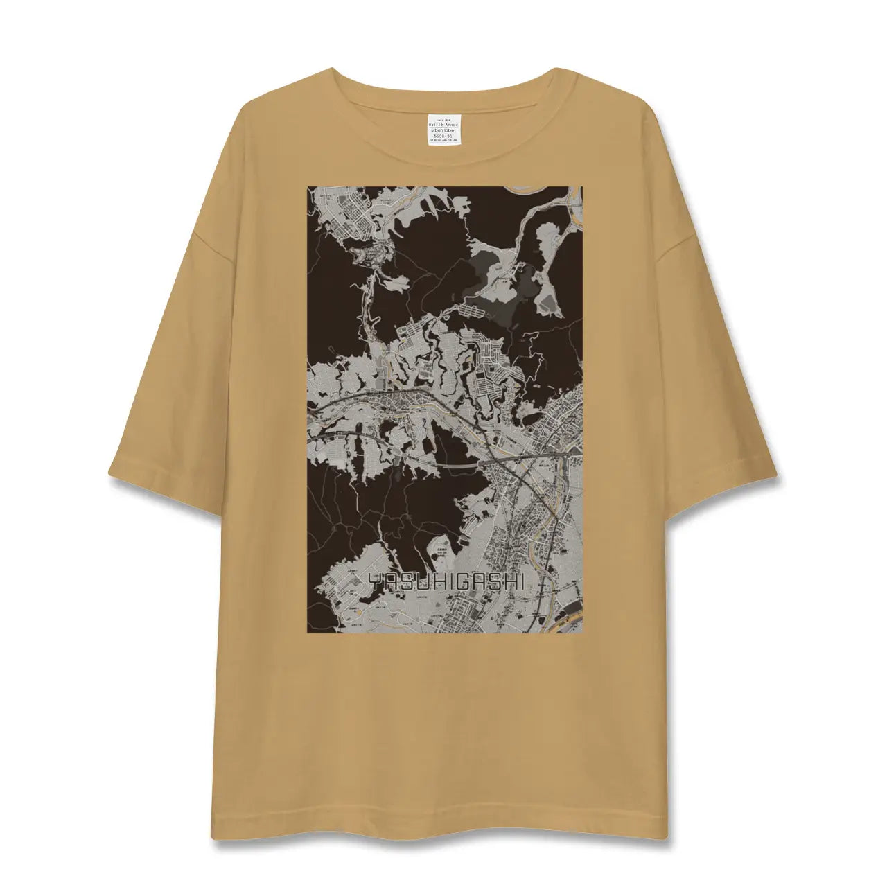 【安東(広島県)】地図柄ビッグシルエットTシャツ