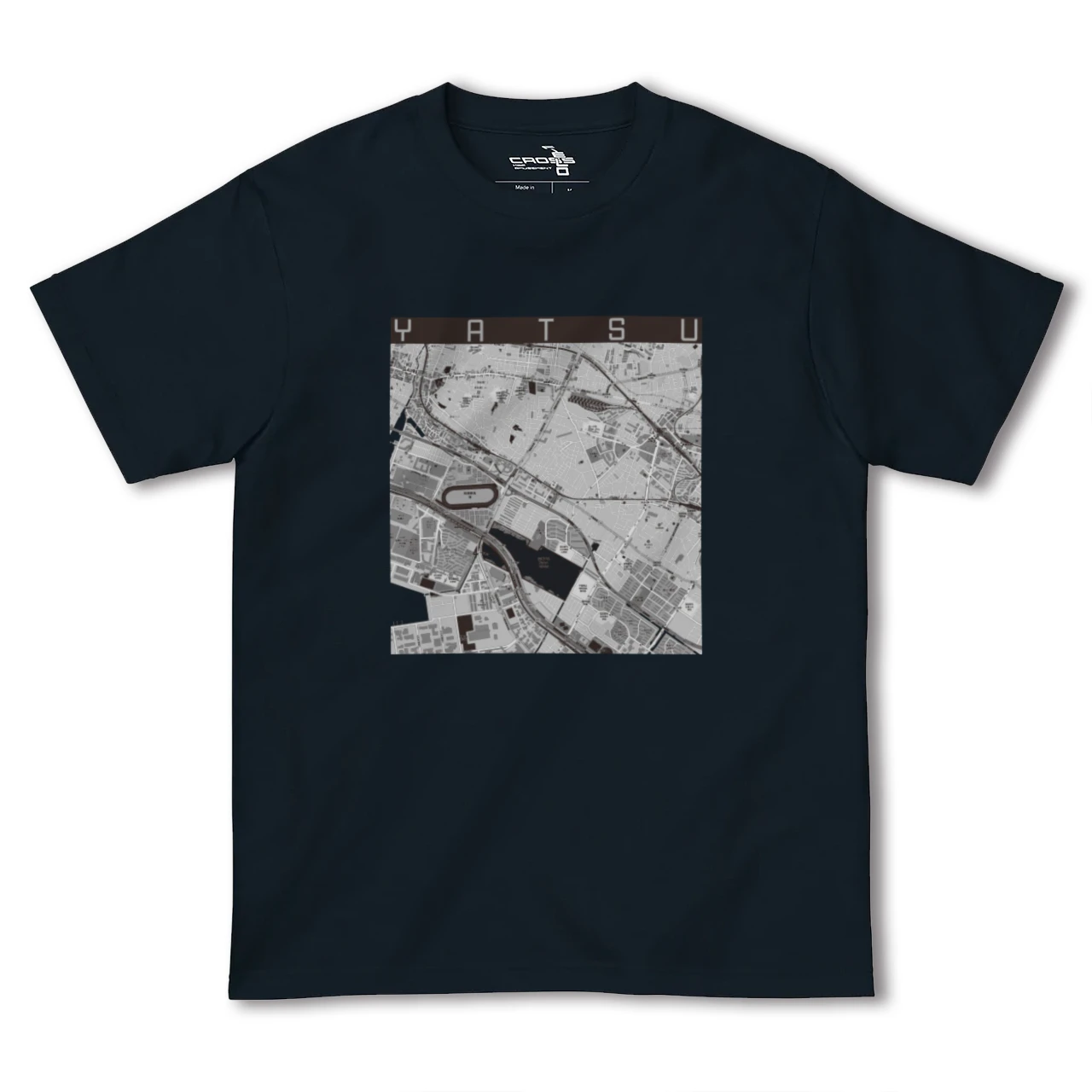 【谷津(千葉県)】地図柄ヘビーウェイトTシャツ