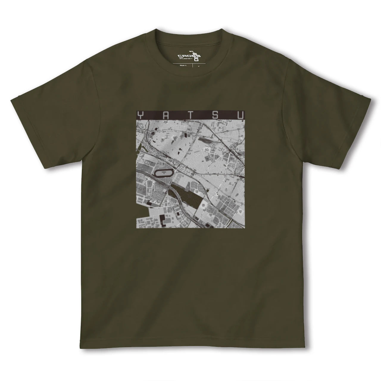 【谷津(千葉県)】地図柄ヘビーウェイトTシャツ