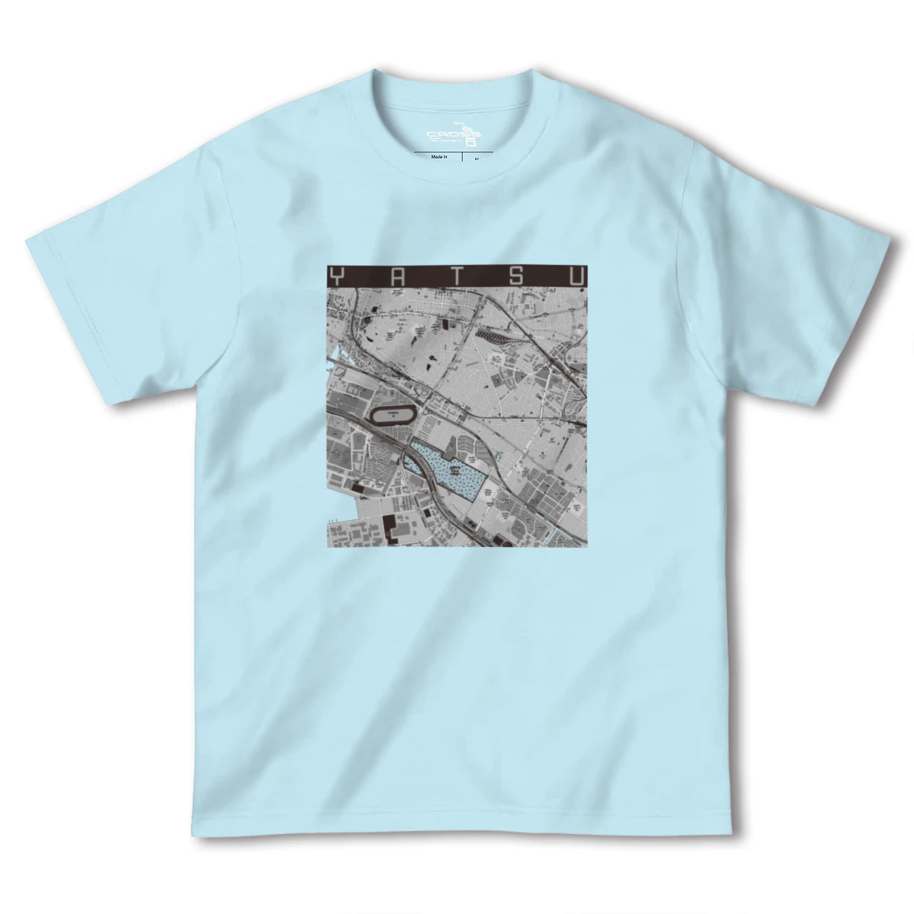 【谷津(千葉県)】地図柄ヘビーウェイトTシャツ