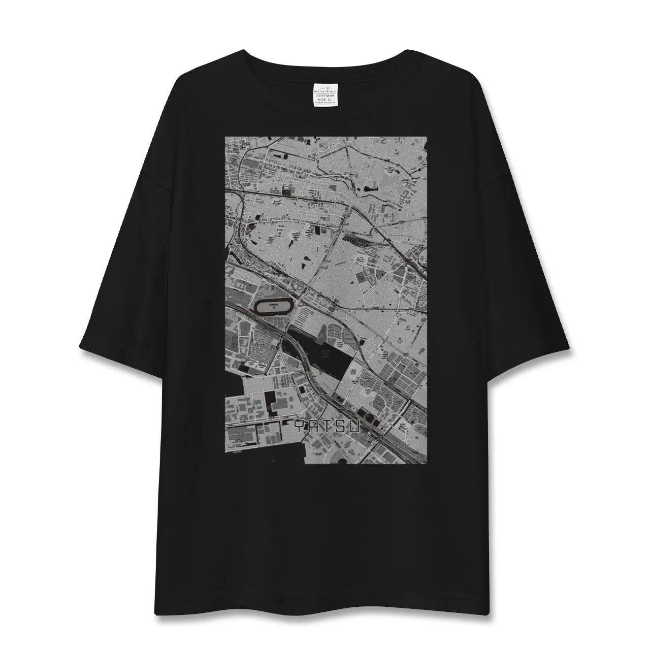 【谷津(千葉県)】地図柄ビッグシルエットTシャツ