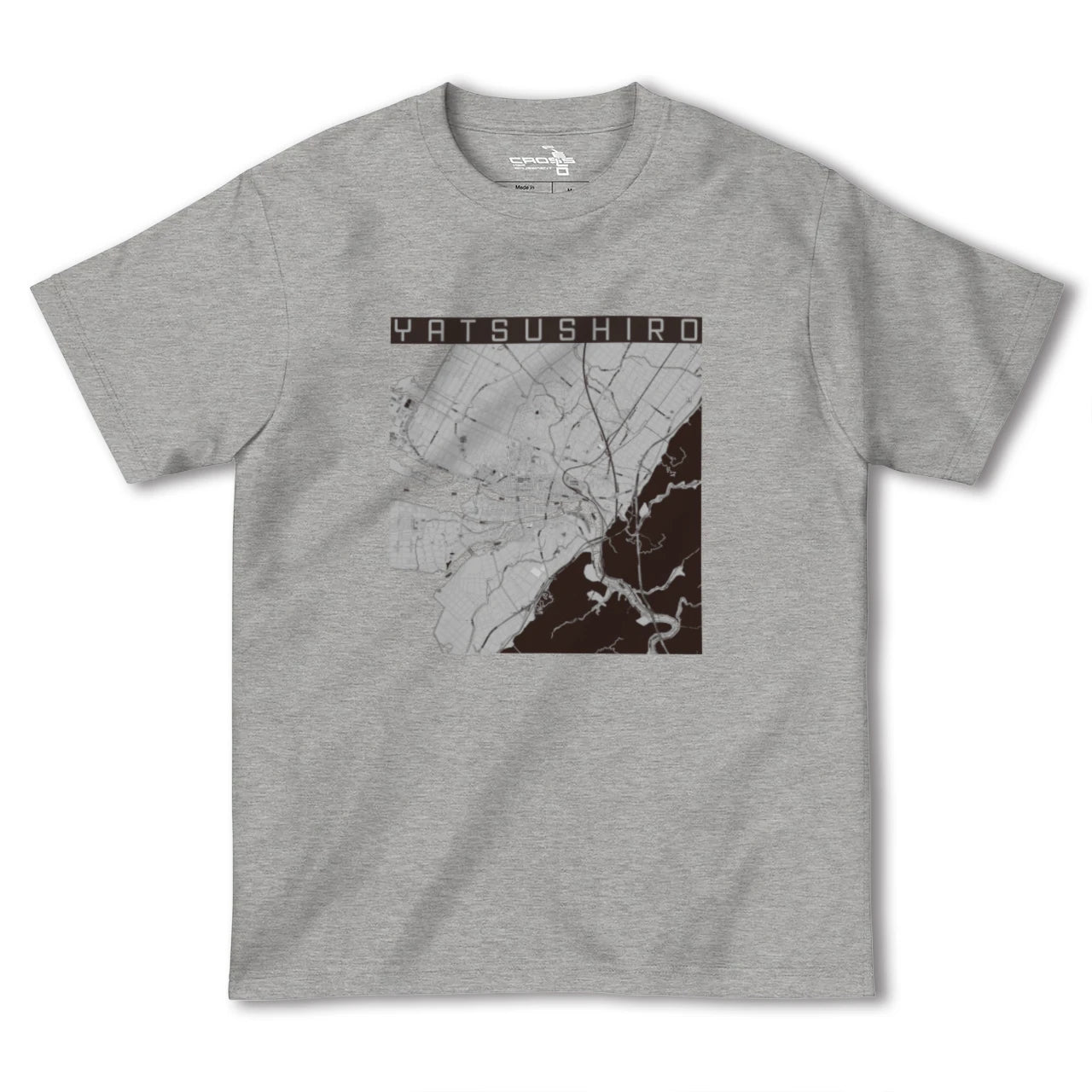 【八代(熊本県)】地図柄ヘビーウェイトTシャツ