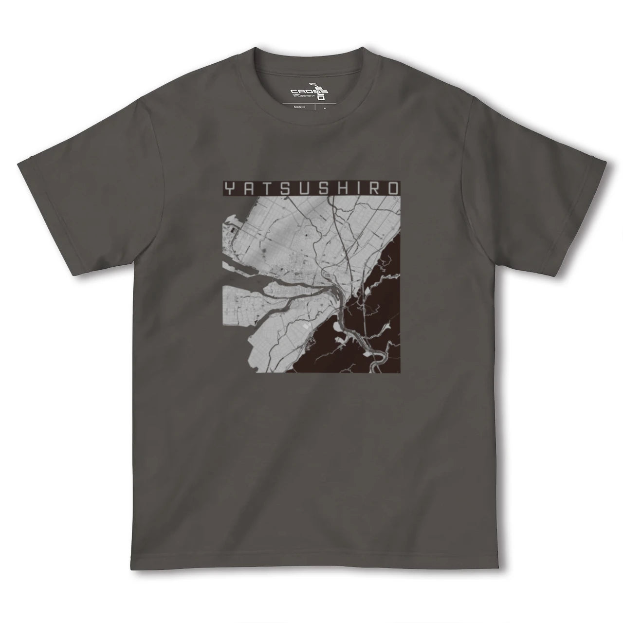 【八代(熊本県)】地図柄ヘビーウェイトTシャツ