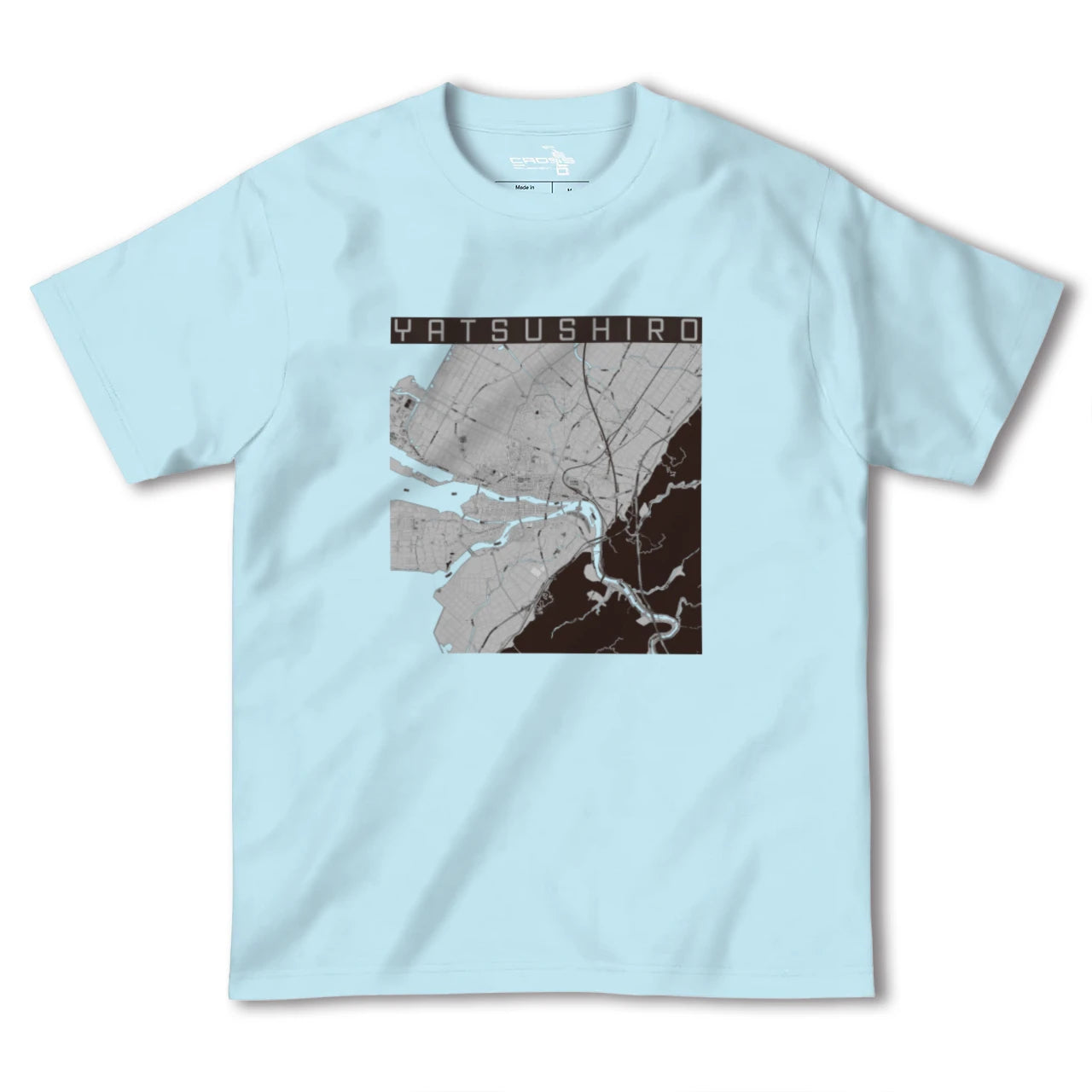 【八代(熊本県)】地図柄ヘビーウェイトTシャツ