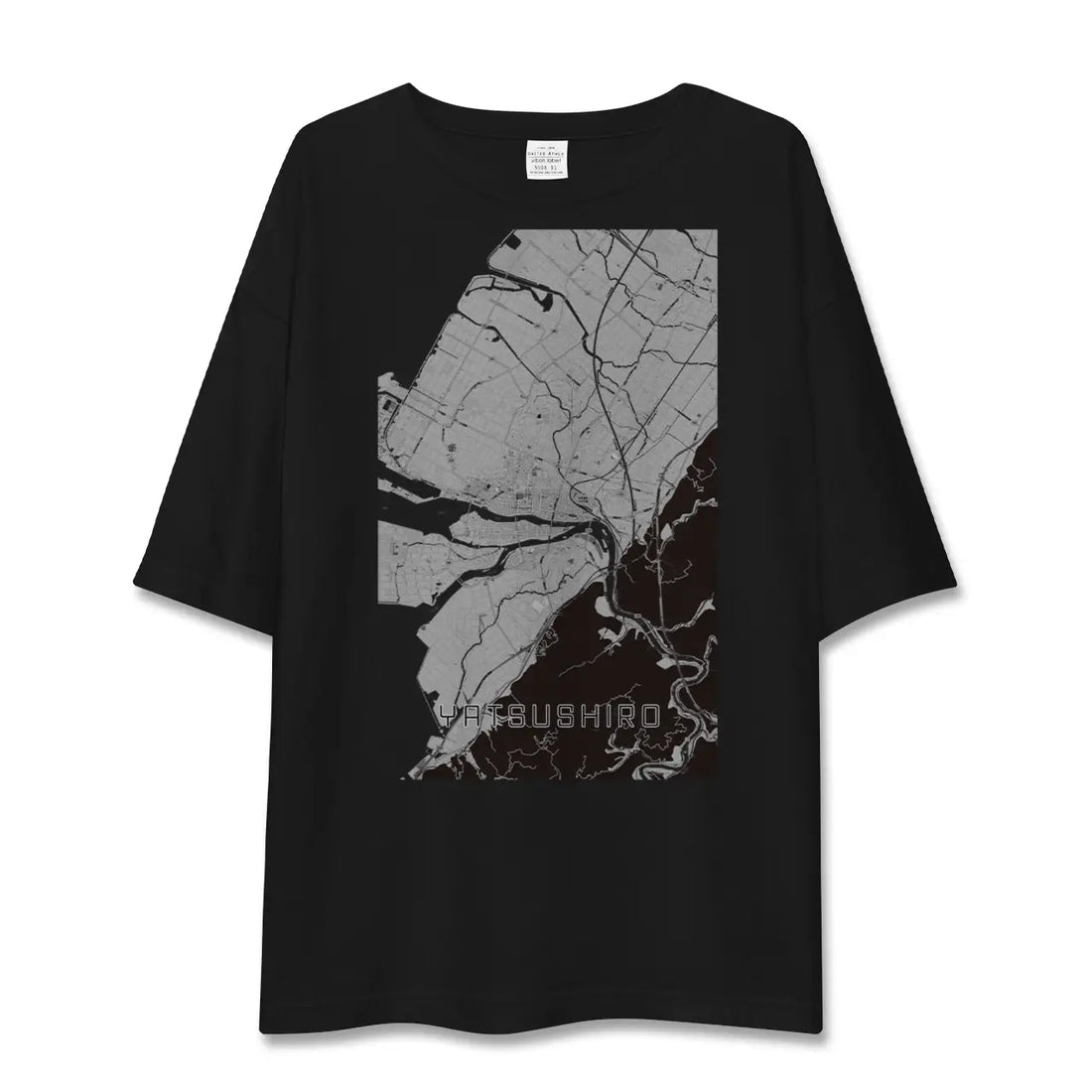【八代(熊本県)】地図柄ビッグシルエットTシャツ