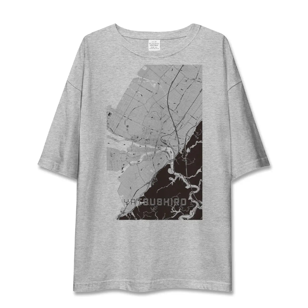 【八代(熊本県)】地図柄ビッグシルエットTシャツ