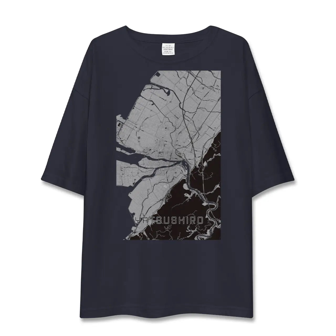 【八代(熊本県)】地図柄ビッグシルエットTシャツ