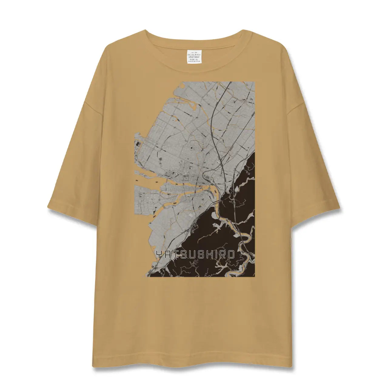 【八代(熊本県)】地図柄ビッグシルエットTシャツ