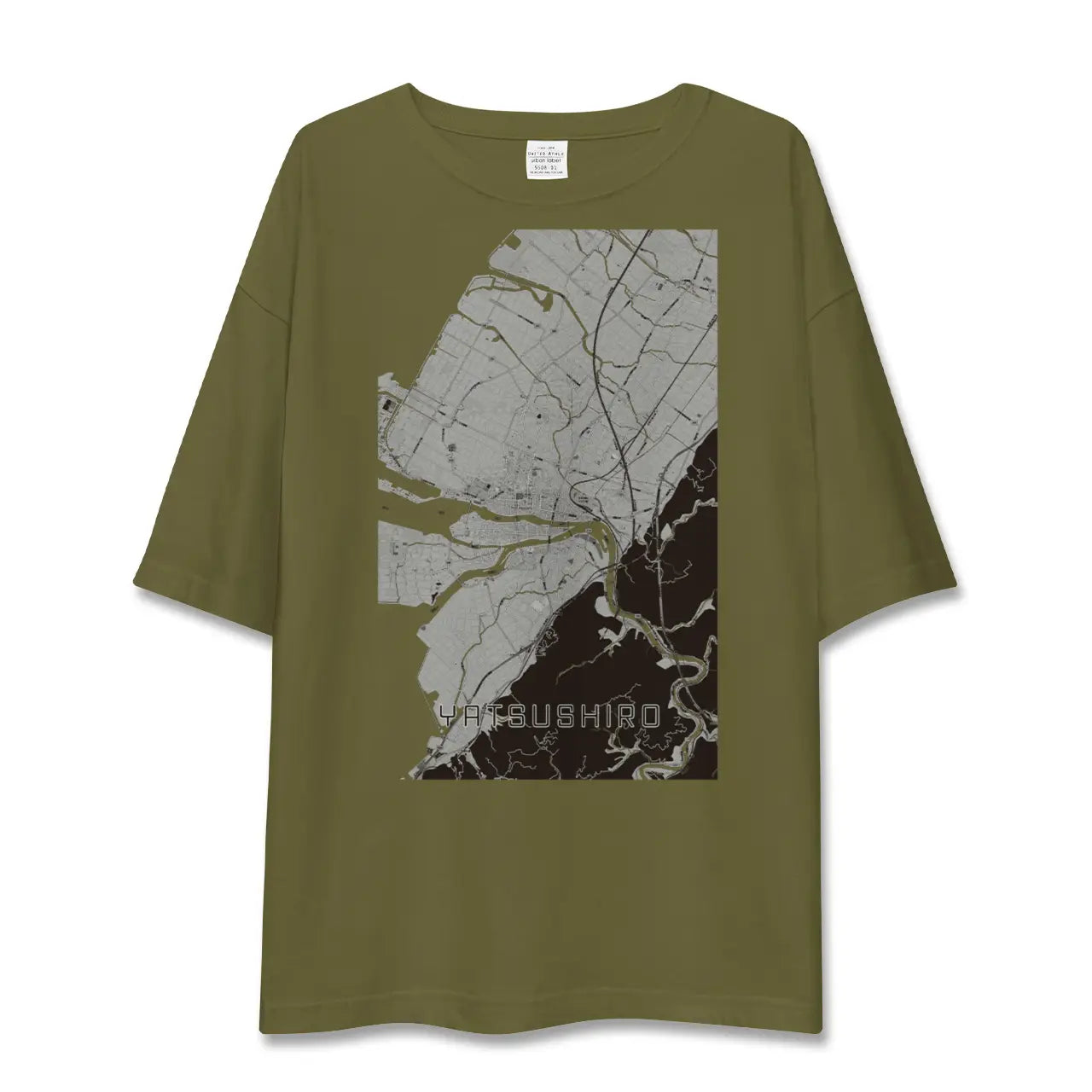 【八代(熊本県)】地図柄ビッグシルエットTシャツ