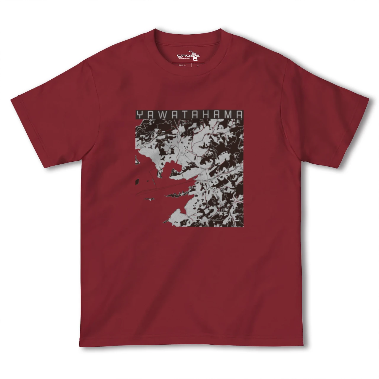 【八幡浜(愛媛県)】地図柄ヘビーウェイトTシャツ