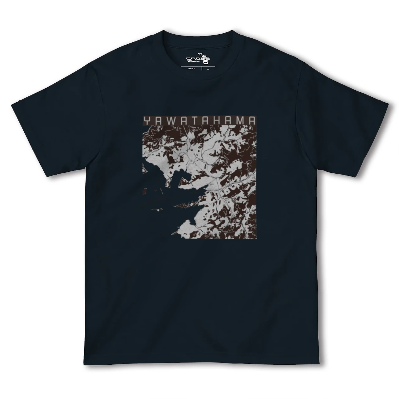 【八幡浜(愛媛県)】地図柄ヘビーウェイトTシャツ