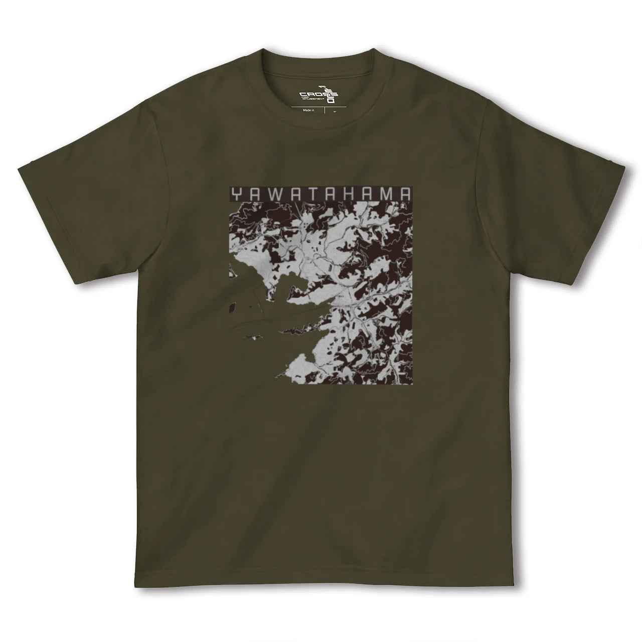 【八幡浜(愛媛県)】地図柄ヘビーウェイトTシャツ