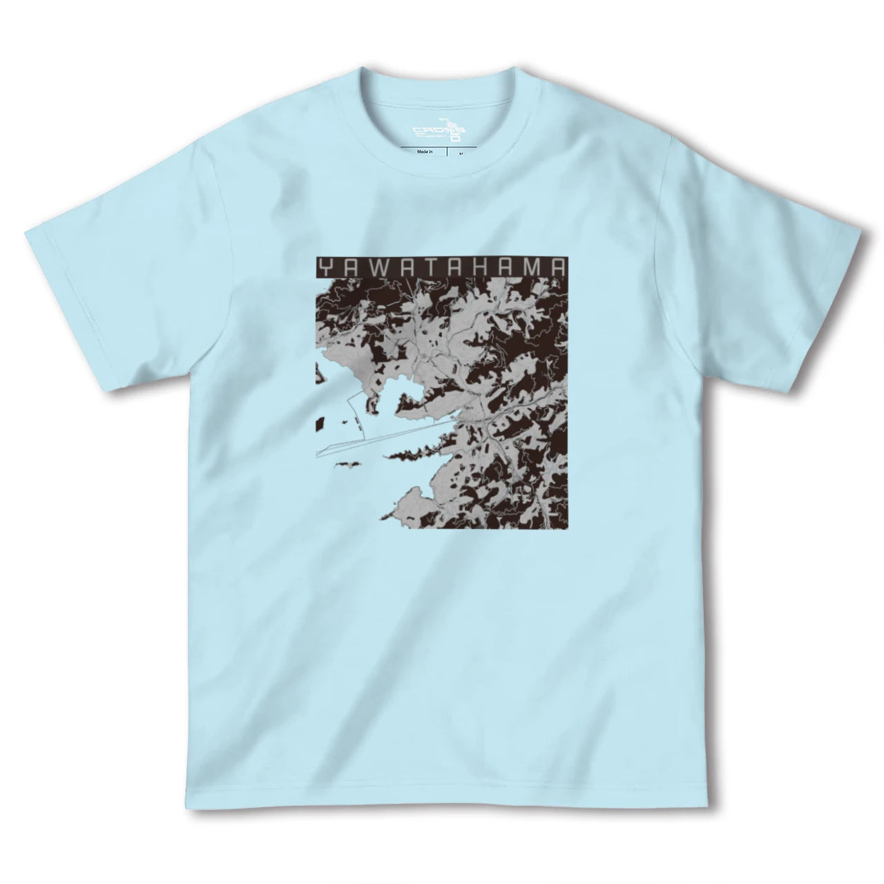 【八幡浜(愛媛県)】地図柄ヘビーウェイトTシャツ