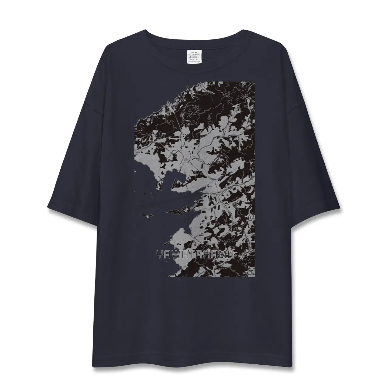 【八幡浜(愛媛県)】地図柄ビッグシルエットTシャツ