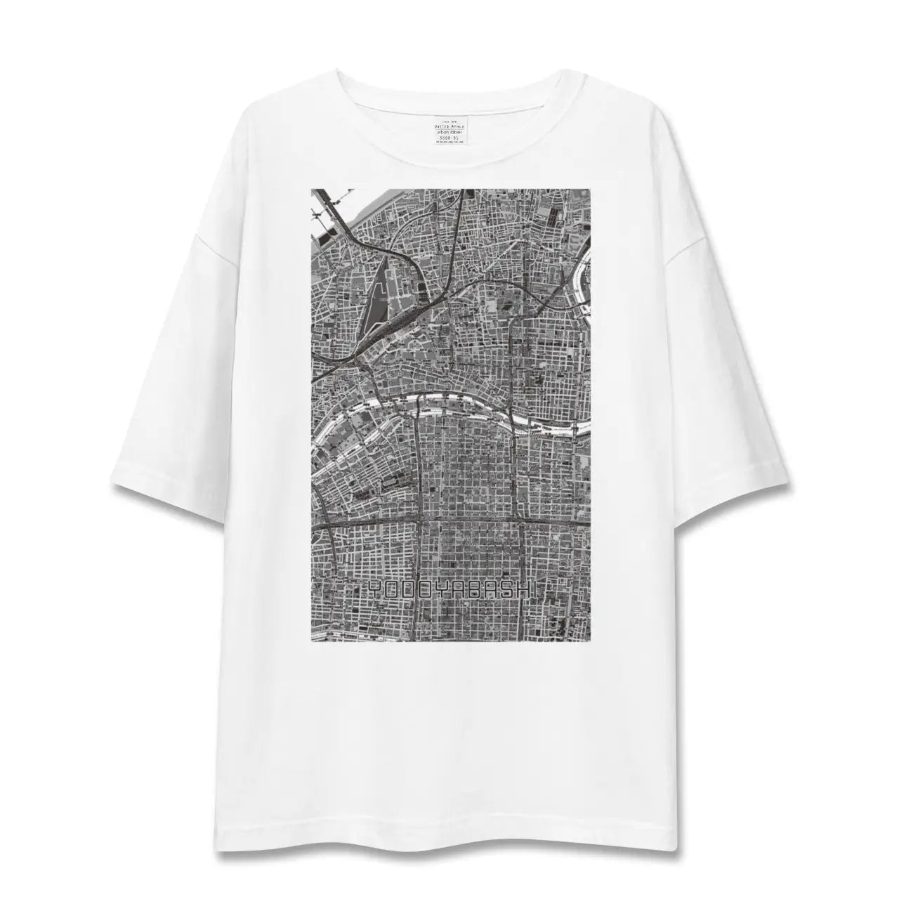 【淀屋橋(大阪府)】地図柄ビッグシルエットTシャツ