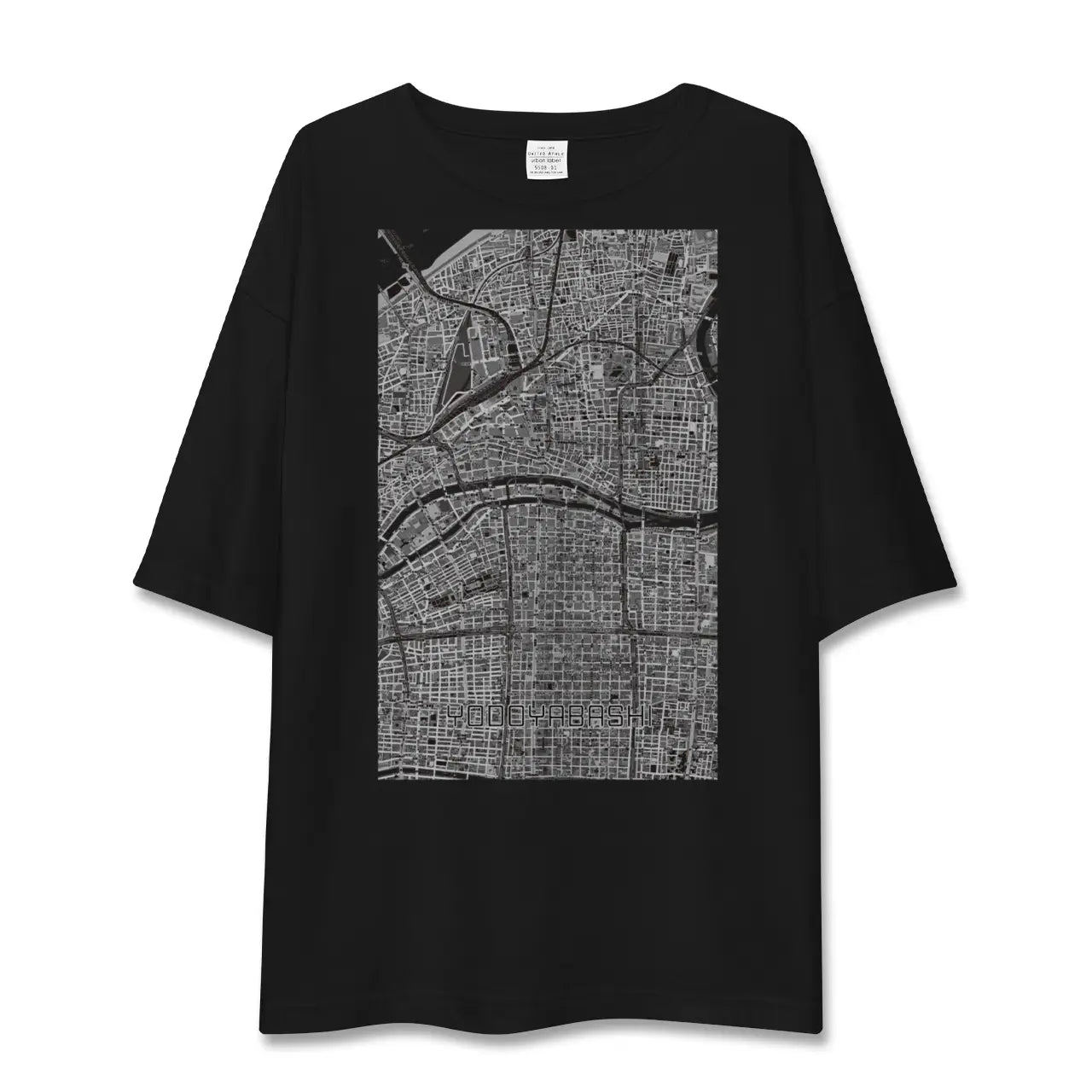【淀屋橋(大阪府)】地図柄ビッグシルエットTシャツ