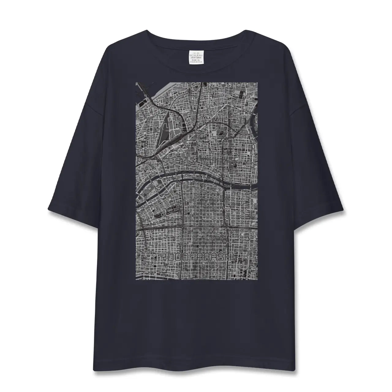 【淀屋橋(大阪府)】地図柄ビッグシルエットTシャツ