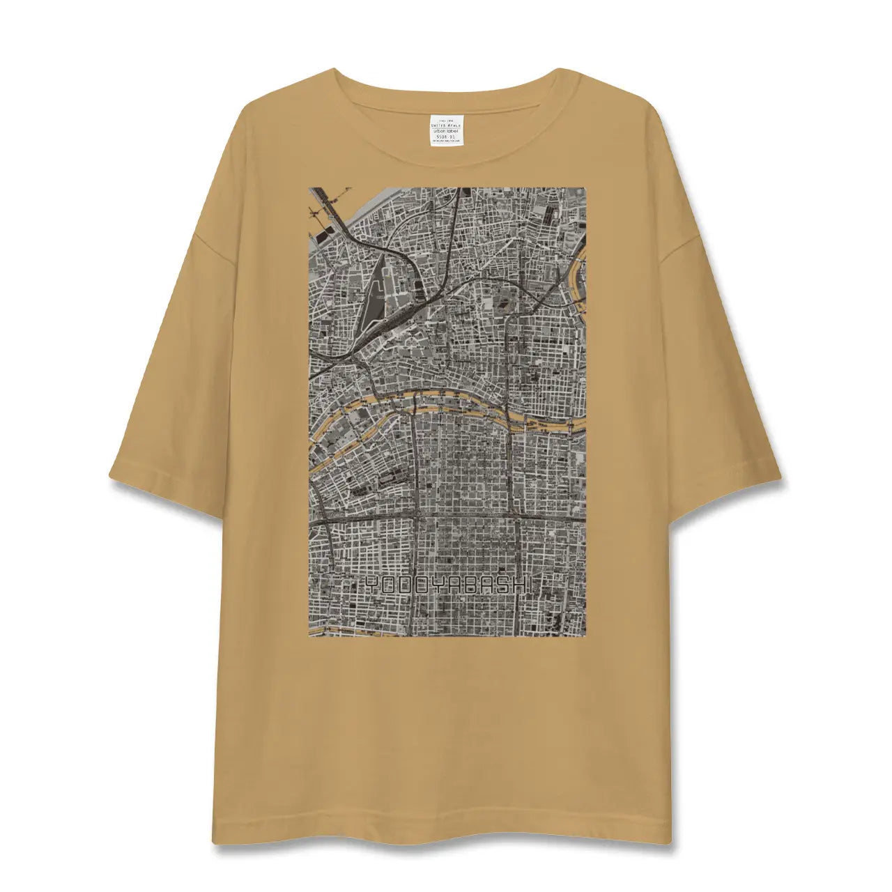 【淀屋橋(大阪府)】地図柄ビッグシルエットTシャツ