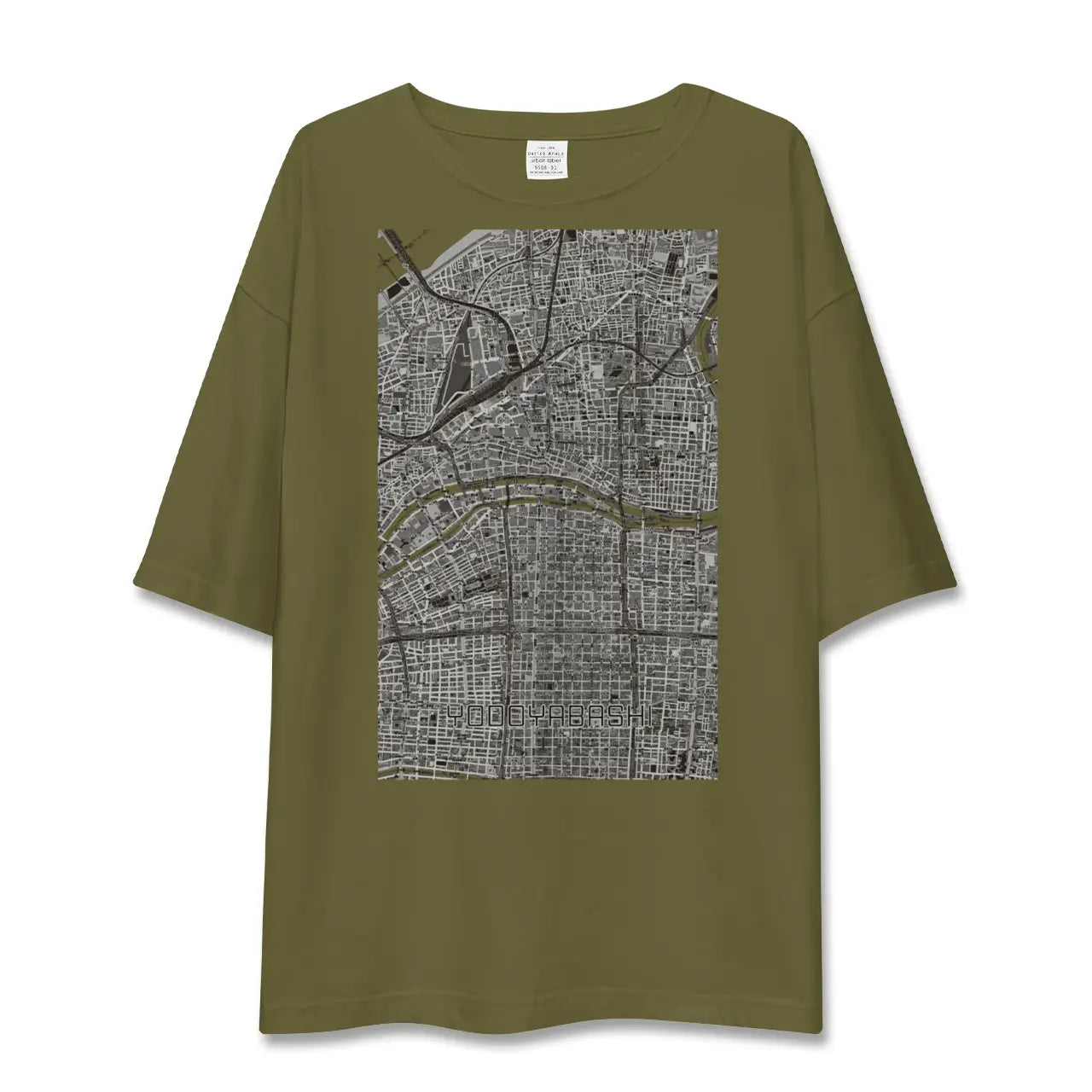 【淀屋橋(大阪府)】地図柄ビッグシルエットTシャツ